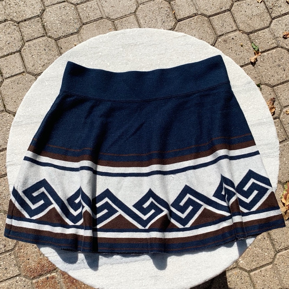 Aritzia Talula Tribal Print Mini Skirt